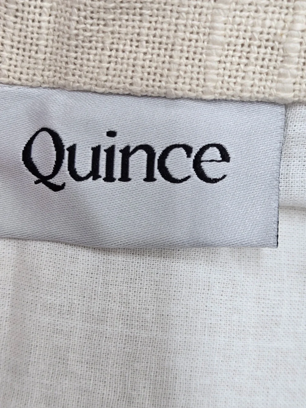 NWT QUINCE Set Of 2 48x84 Cotton Slub Curtains Natural 0779